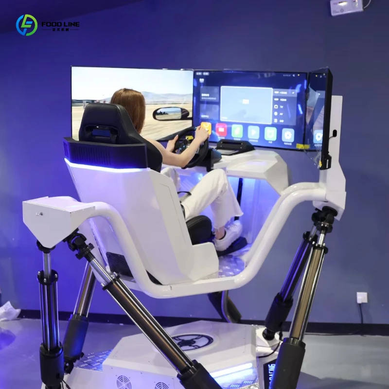 FL Customized 360 Degree Vr Car Racing Simulator 3 Screen 6 Dof 3 Three Screens Portable Car Driving Simulator