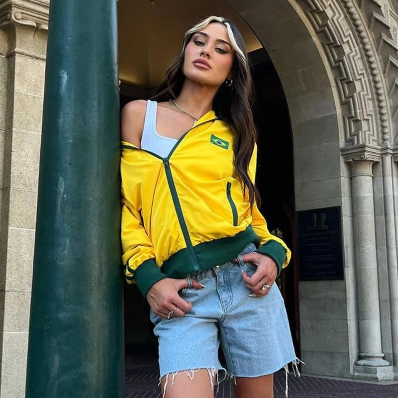 Brasil estético hoodie gótico ins y2k moletom feminino solto oversized harajuk highstreet vintage streetwear novo 2023