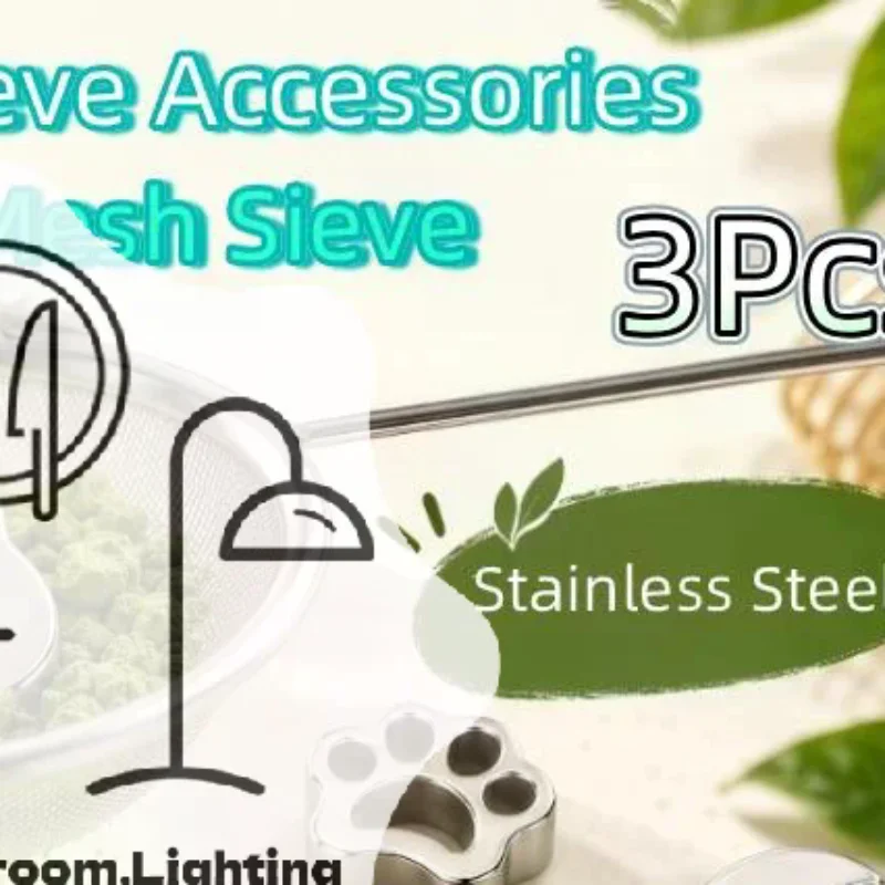 3Pcs Stainless Steel Matcha Sifter Set With Multiple Cute Shape Molds And Fine Mesh Perfect For Home Baking Matcha Making Coffee