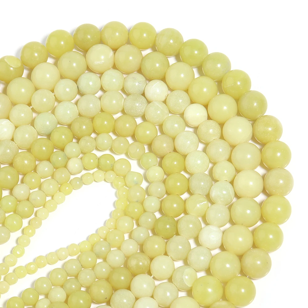 

4-10 мм лимонно-желтые нефритовые бусины из натурального камня, круглые желтые оранжевые агатовые бусины, свободные бусины-разделители для изготовления ювелирных изделий своими руками