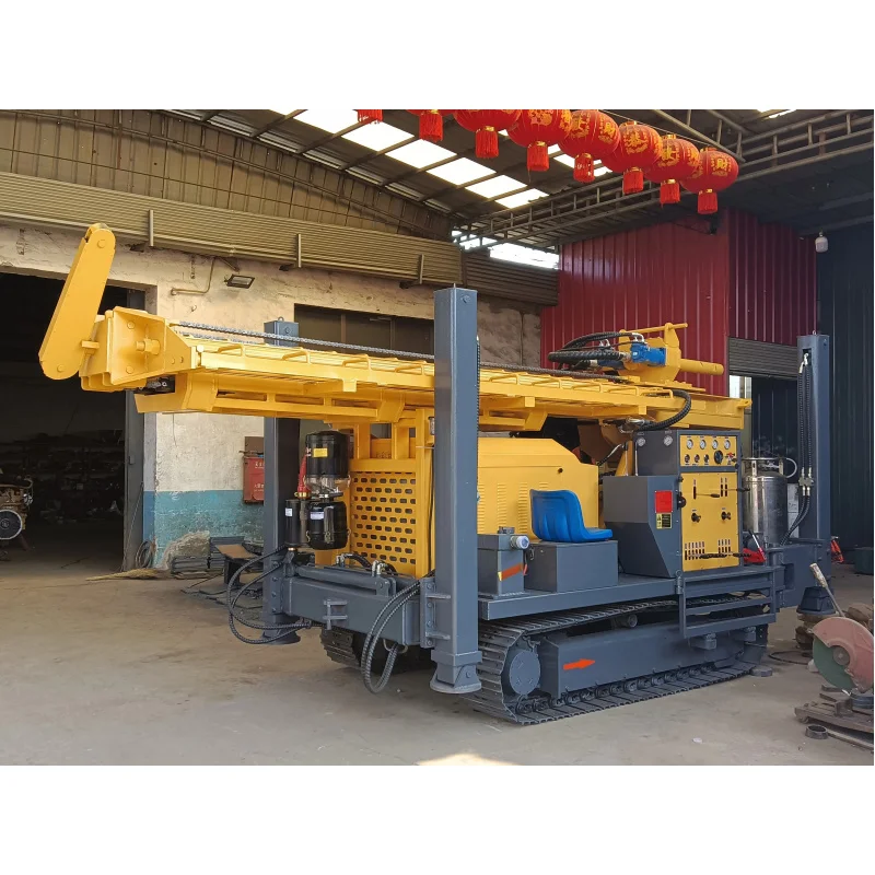 Outlet 100M 150M 200M 300M 350M 600M Steel Crawler Mounted Water Well Drilling Rig Machine Factory Price