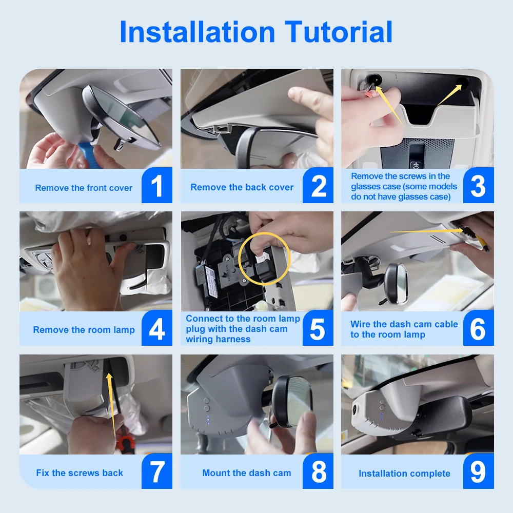 FITCAMX 4K Dashcam / 2160P أمامي و1080P مسجل تلقائي للرؤية الليلية لكاميرا السيارة، لـ Acura Integra 2023-2026 وADX 2025-2026