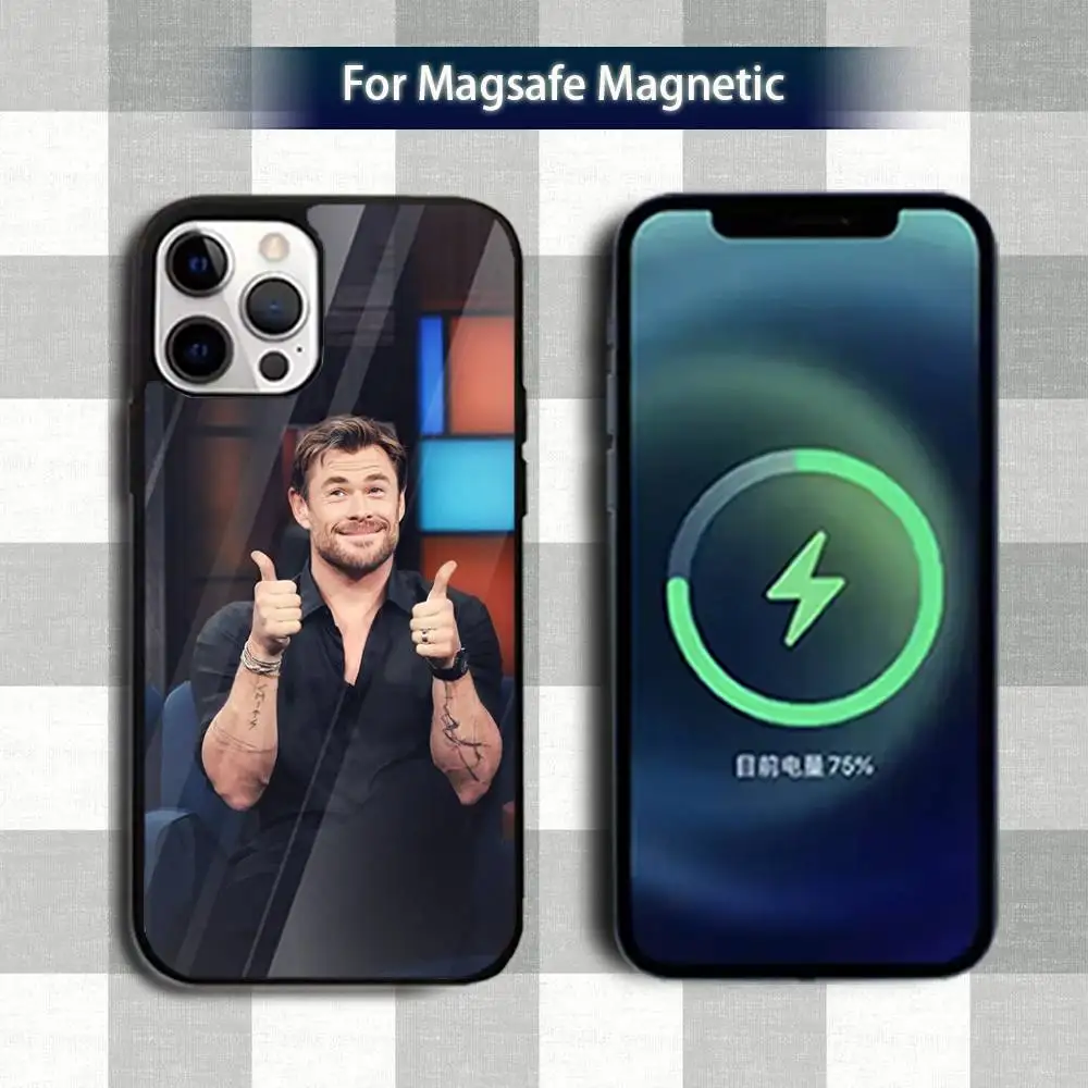 حافظة هاتف C-Chris H-Hemsworth-ES لهاتف iPhone 13,12,15,17,11,16,14,Pro,Max,Plus,Mini,Magsafe,حافظة شحن لاسلكية مغناطيسية #2