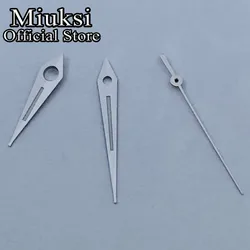 Miuksi silver watch hands green luminous hands fit NH35 NH36 ETA2824 2836 Miyota 8205 8215 821A Mingzhu2813 3804 PT5000 movement