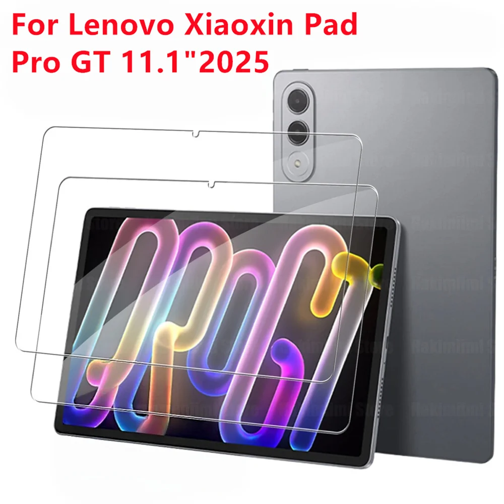 

2 PCS 9H Tempered Glass Screen Protector For Lenovo Xiaoxin Pad Pro GT 11.1 Inch 2025 Anti Scratch Bubble Free Protective Film