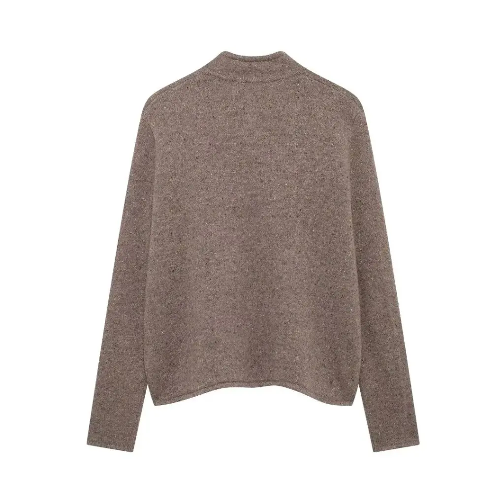 

Women's Pure Wool Soft Waxy Cardigan Suit Jacket European American Style Autumn Winter New Fashion Ladies Outerwear