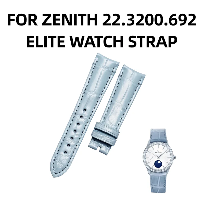 ДЛЯ КОЖАНЫЙ РЕМЕНЬ ДЛЯ ЧАСОВ ZENITH ELITE 22.3200.692 АЛЛИГАТОРА