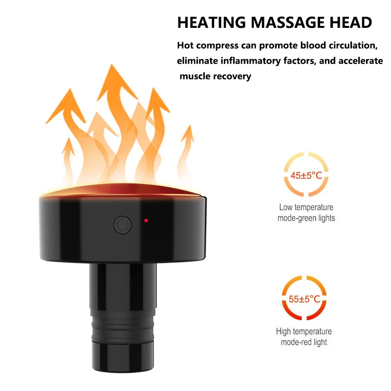 220 W Professional Massage Heating massage Super ful Aluminum Alloy Muscle Massager Brushless Motor For Training Home