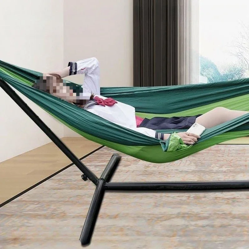 Outdoor Hammock Frame Single or Double Person Anti Rollover Thickened Indoor Swing Sleeping Chair Field Detachable Hammock Frame