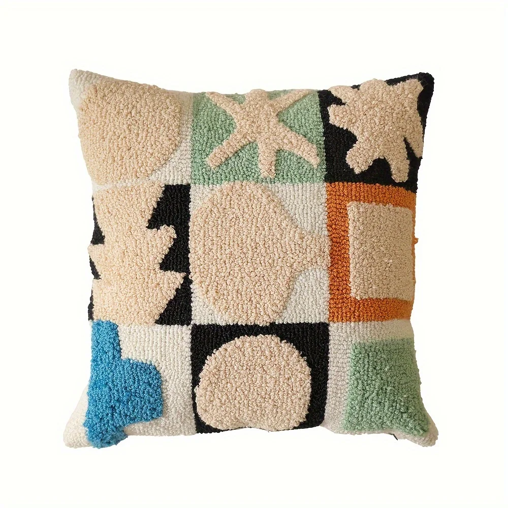 New Arrival Polyester Circle Velvet Embroidered Geometric Series - 3 Styles