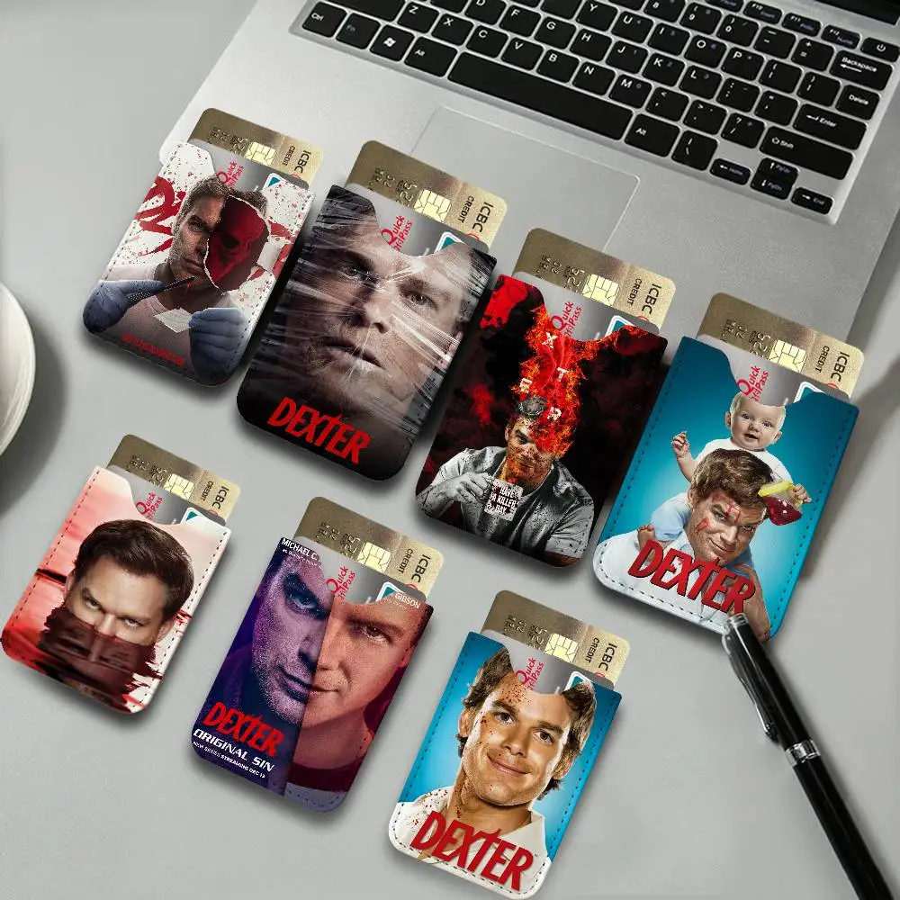 Dexter Morgan Character Light and thin mini bag small and portable bus card protective leather case for men and women