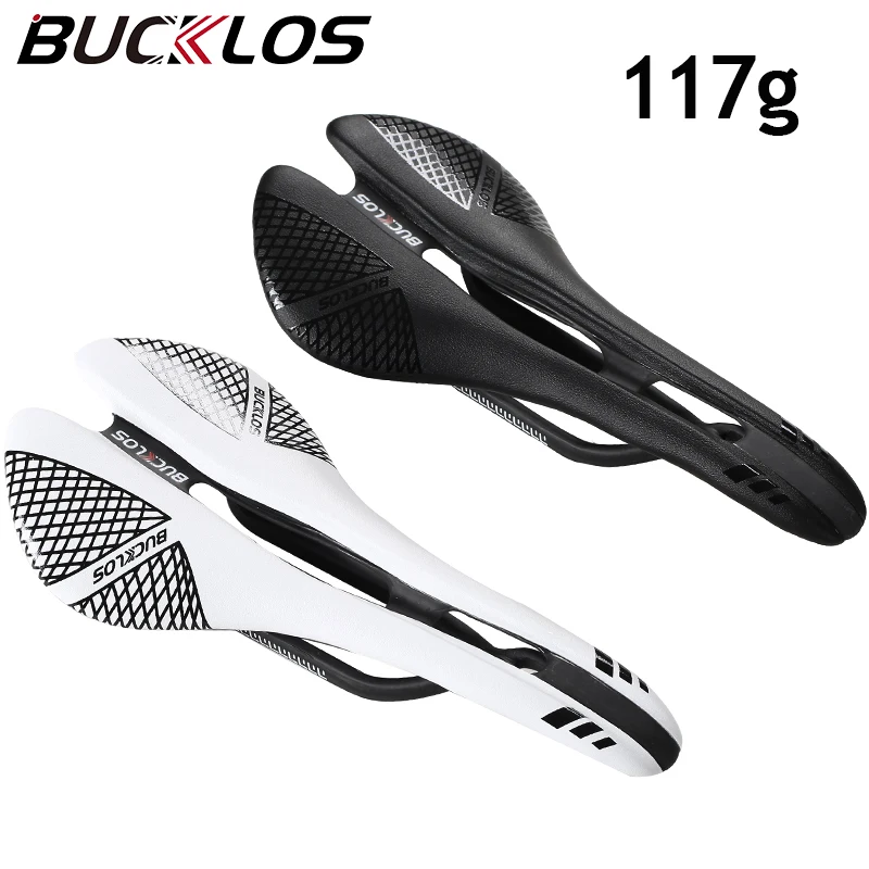 BUCKLOS Full Carbon Bicycle Saddle 130*280MM Bike Seat Cushion Ultralight 117g Road Bike Saddle Carbon Fiber MTB Saddle