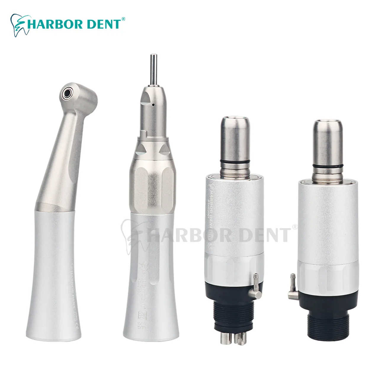 Dental Low Speed Handpiece 2/4Holes Air Motor Contra Angle Straight Handpiece Teeth Polishing Tool