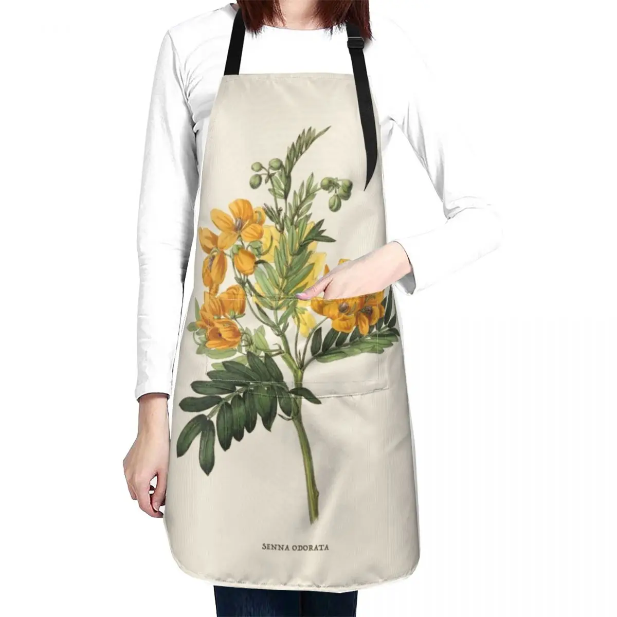 Wildflower Antique Botanical Illustration Apron Kitchen Supplies Kitchen Items For Home Apron