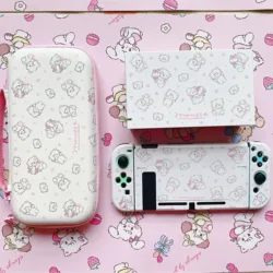 Carcasa dura de TPU para Nintendo Switch, accesorios OLED/NS, Joycon, Mikko, bonitos dibujos animados, para juegos de consola