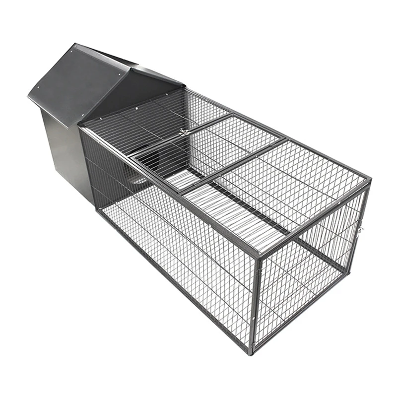 Wholesales Customized Farming Equipment Large Metal Wire Mesh Rabbit Run Coop Pet Chicken Cage