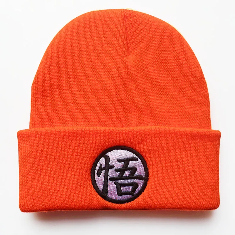 Gorro de punto con bordado de tortuga de Dragon Ball, gorros de lana para otoño e invierno, jersey, gorros cálidos y frescos para estudiantes