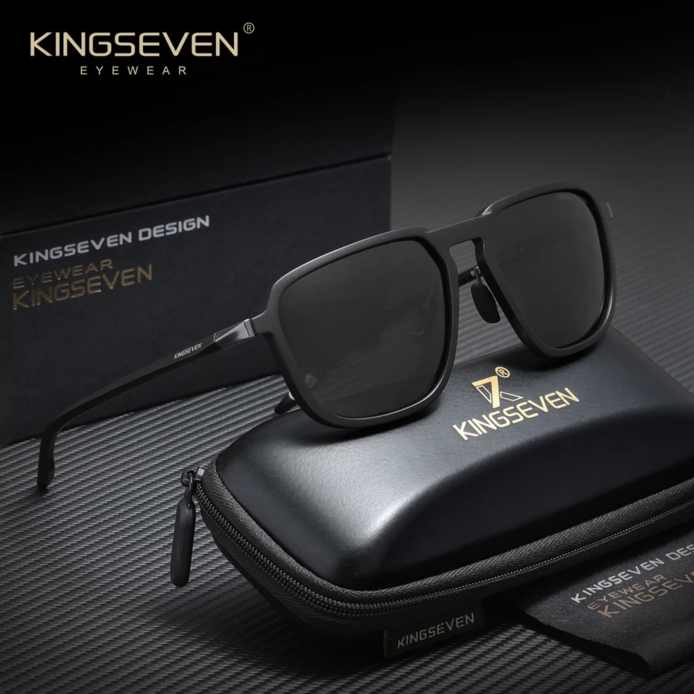 KINGSEVEN Marken-Sonnenbrille für Männer und Frauen, Polarisiert, UV400-Schutz, für Autofahren und Outdoor-Aktivitäten, Modische Eyewear