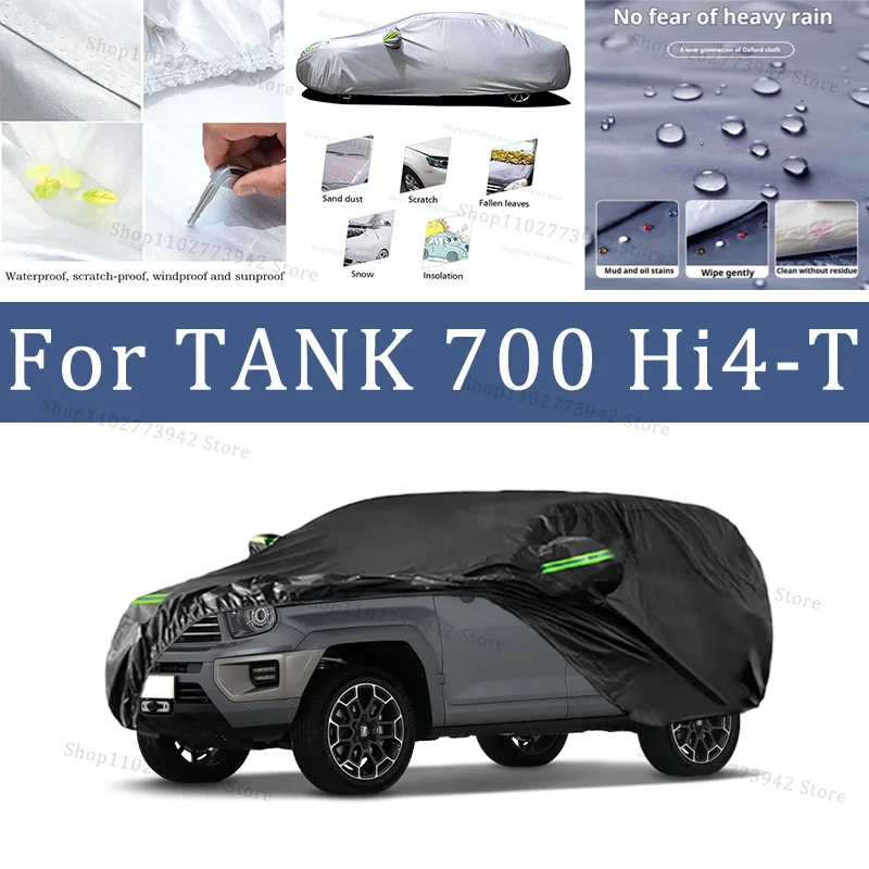 

For TANK 700 Hi4-T Car Cover Protection Sunscreen Heat Insulation Dust Resistant Scratch Car Exterior Accessories