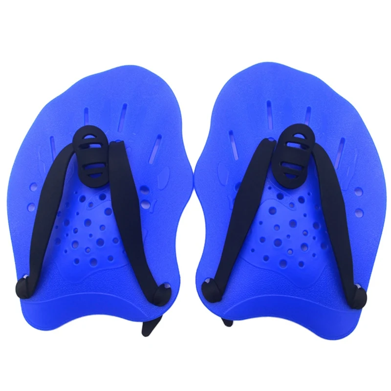 1 Pair Swim Paddles Hand With Adjustable Strap Multi-color Swimming Training Equipment For Women Men Children Drop Shipping