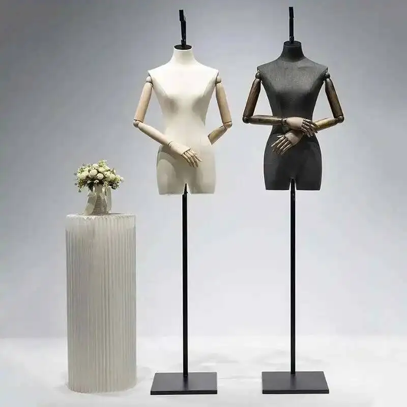 Window Half-length Mannequin for Women's Clothing Bust Display Mannequins Female Mannequin for Clothing Store Hanging Mold Props