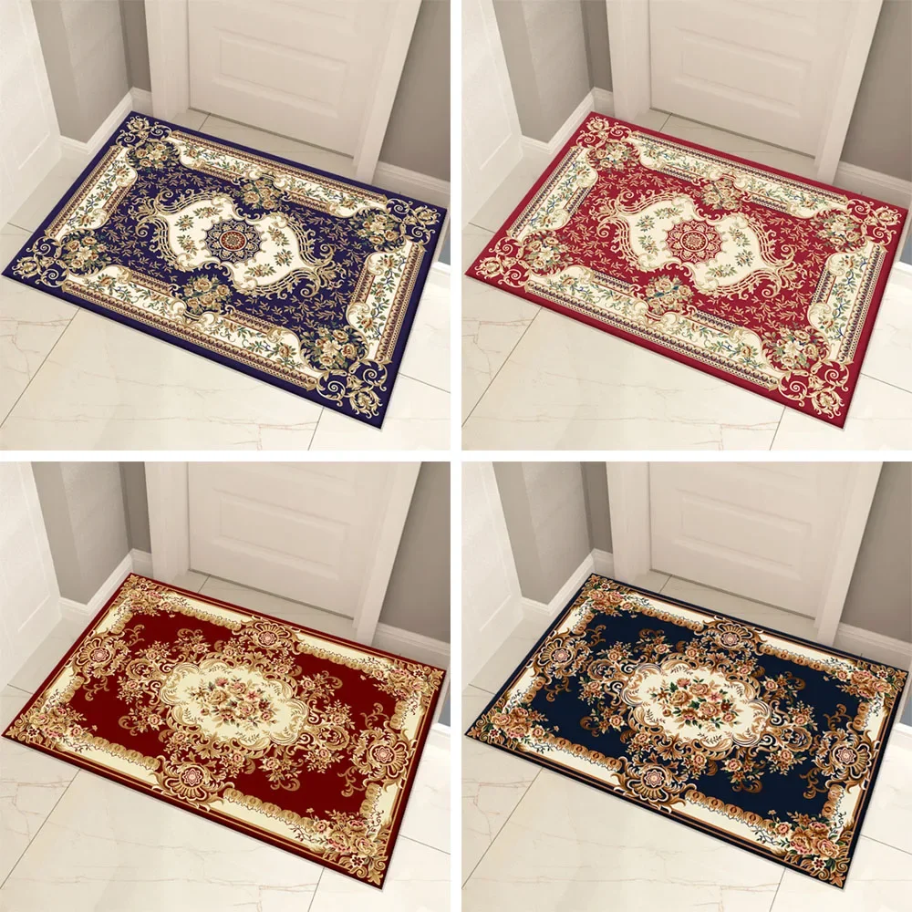 1PC Red Heritage Oriental Bohemian Moroccan Style Non-slip Doormat Living Room MatBohemian Boho Style Floor Carpet Entrance