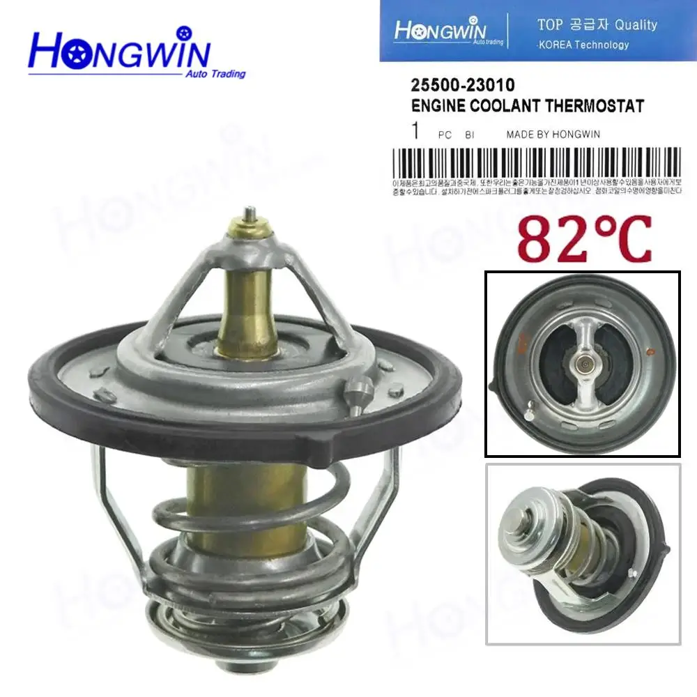 Thermostat de liquide de refroidissement du moteur, 1 pièce, 2550023010 25500-23010, pour Hyundai Santa Fe Sonata Accent Kia Sportage Optima Forte Tucson