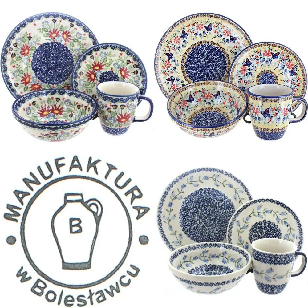 

Обеденный набор из 16 предметов в дизайне букета красных джунглей — 4 набора места для повседневного и повседневного использования в столовых условиях