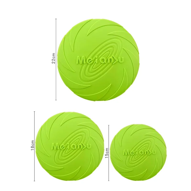 لدغة الكلب - لعبة عائمة على شكل قرص طائر مقاومة للتدريب، حاوية مياه طعام متعددة الأغراض، مادة السيليكون، لعبة الحيوانات الأليفة