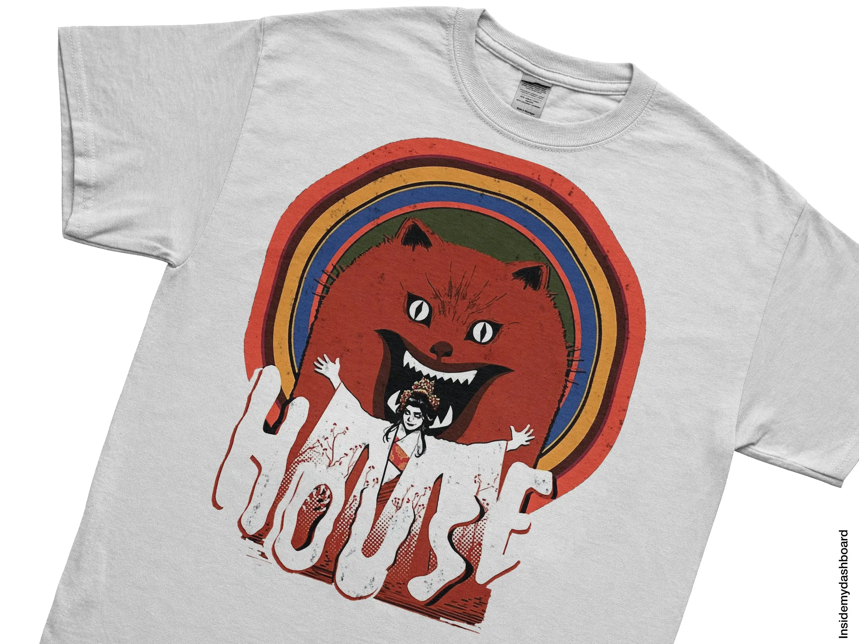 Hausu House 1977 Excorcism Logo T Shirt Cult Classic Horror Merch