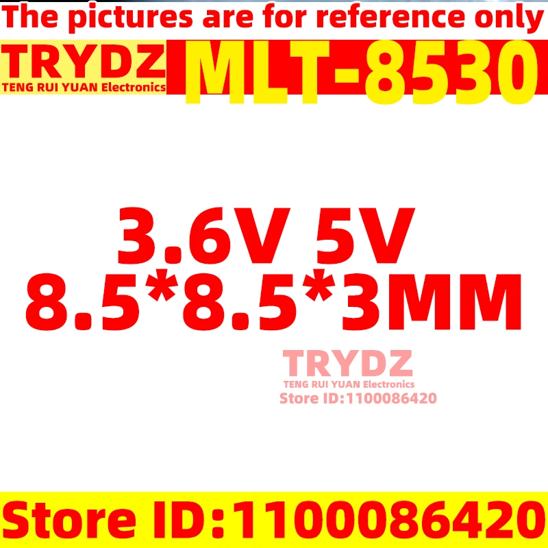 20-3 قطعة جديد MLT-8530 8.5*8.5*3 مللي متر 3.6 3 فولت 5 فولت السلبي الجانب الانضمام الكهرومغناطيسي سطح شنت الجرس التصحيح #1