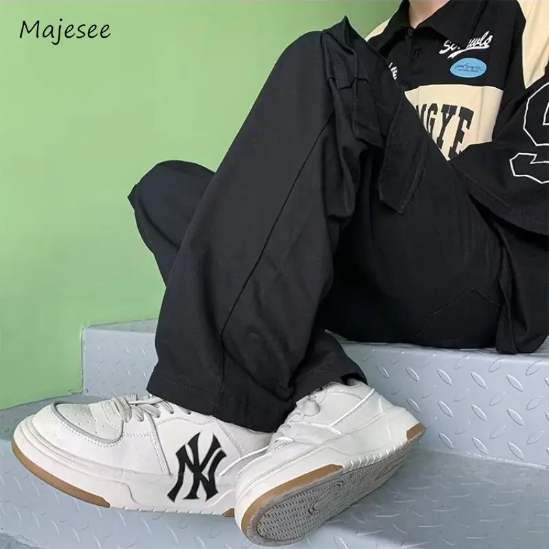 

Casual Summer Pants Men All-match Baggy Workout Fashion Gothic Teens Streetwear Daily Cargo Trousers Full Length BF