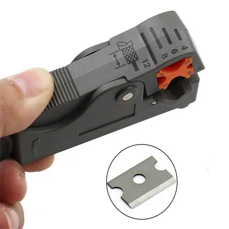 

High Quality Household Tool Multifunction Rotary Coax Coaxial Cable Cutter Tool High Impact Material Wire Stripper