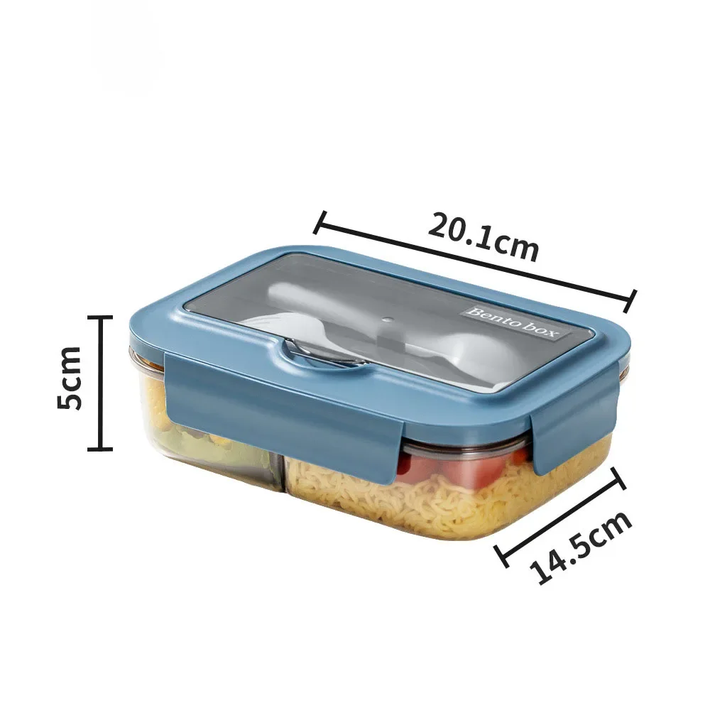 1pc Lunch Boxes, Tragbare Geteilte Lunchbox, Ins Nordic Style -Box, Getrennte Lunchbox