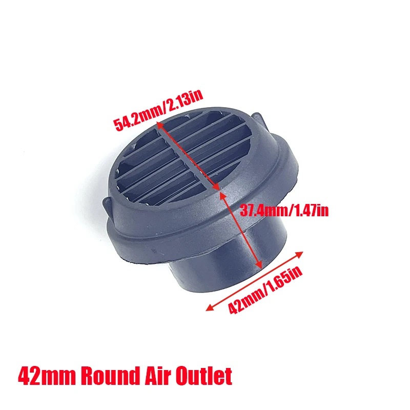 42mm 60mm 75mm 90mm Air Vent Ducting Piece Duct Pipe Outlet Rotatable Diesel Parking Heater For Car Truck VAN Camper