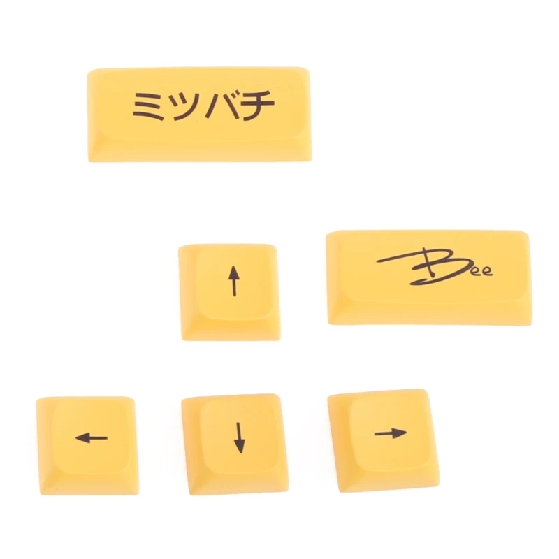 17 Keys Customized Honey Milk for Key PBT Dye Subbed Keycap XDA for Key Cover for DIY Mechanical Keyboard Dropship