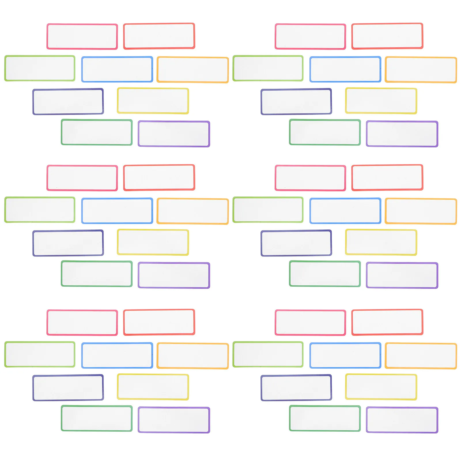 

54 шт. магнитных этикеток для сухого стирания, многоразовые цветные магнитные бейджи для офиса, дома, школы, холодильника, белой доски, шкафа