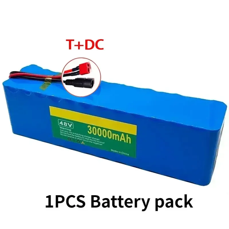 Nieuwe 13S3P 48v 30Ah Lithium Ion Batterij 48v 30000mah 1000w voor 54.6v Elektrische Krachtige batterij met BMS
