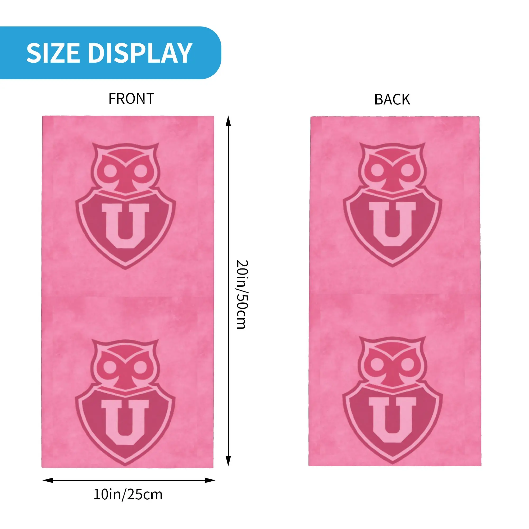 جامعة دي تشيلي باندانا الرقبة الجراب قناع مطبوع وشاح متعدد الوظائف ركوب الدراجات وشاح الجري للجنسين الكبار تنفس
