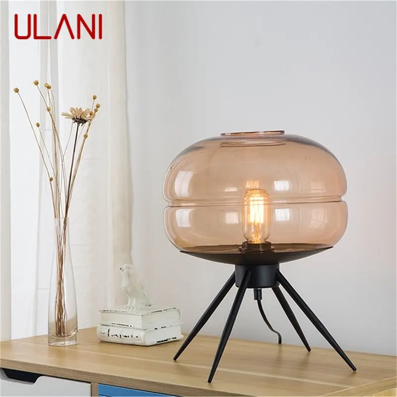 

ULANI Modern Table Lamp Design Nordic Art Glass LED Desk Light Creative Decorative for Home Bedroom Living Room Office