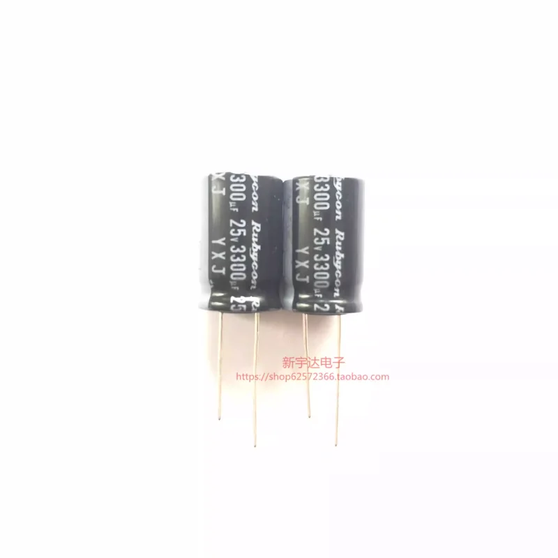 

10-100PCS 25V3300UF 16X25 Japanese Ruby YXJ high-frequency long-life 3300UF25V electrolytic capacitor
