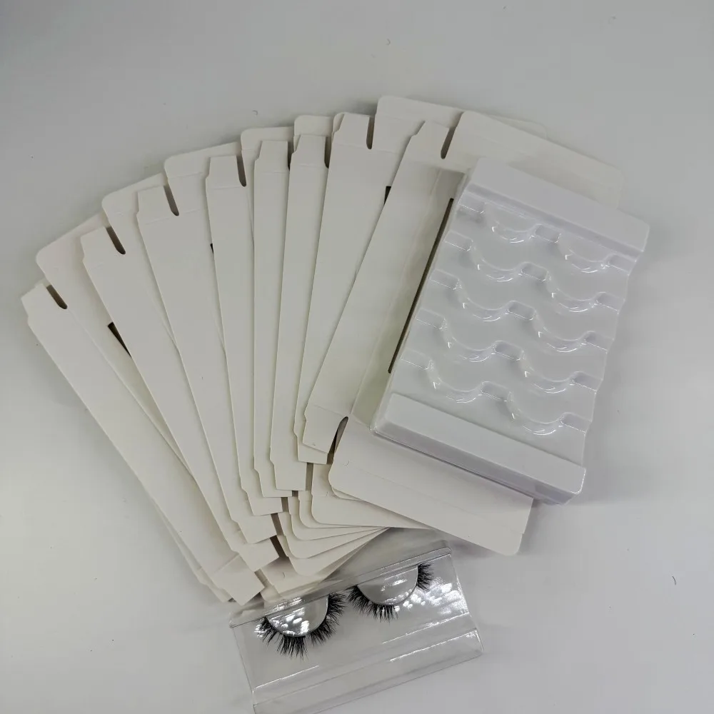 

30pcs per lot 5 Pairs Eyelashes paper box for eyelash package with white tray