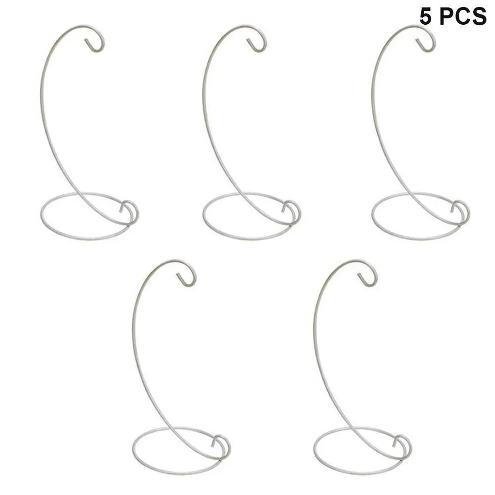 Hot ！Christmas Bauble Holder Ornaments Hanging Display Stand Stand Hanger Holder Flower Metal Iron Basket Wrought Plant Shape L