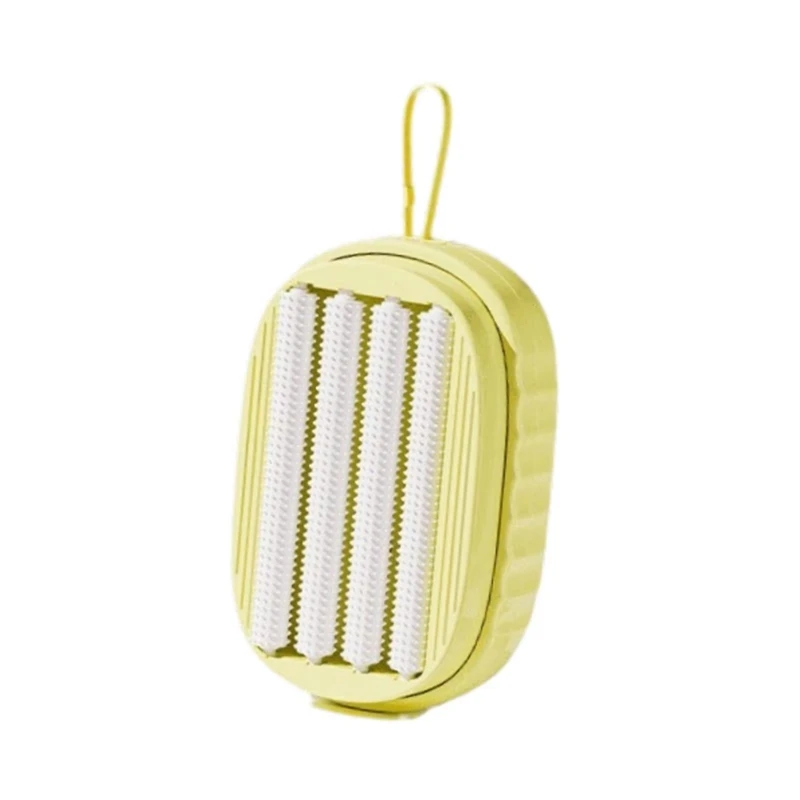 

Soap Dispensing Scrubber Brush - Non-Scratch Cleaning Tool For Kitchen, Bathroom, Tiles, Sink, Wall, Carpet & Floorm12k