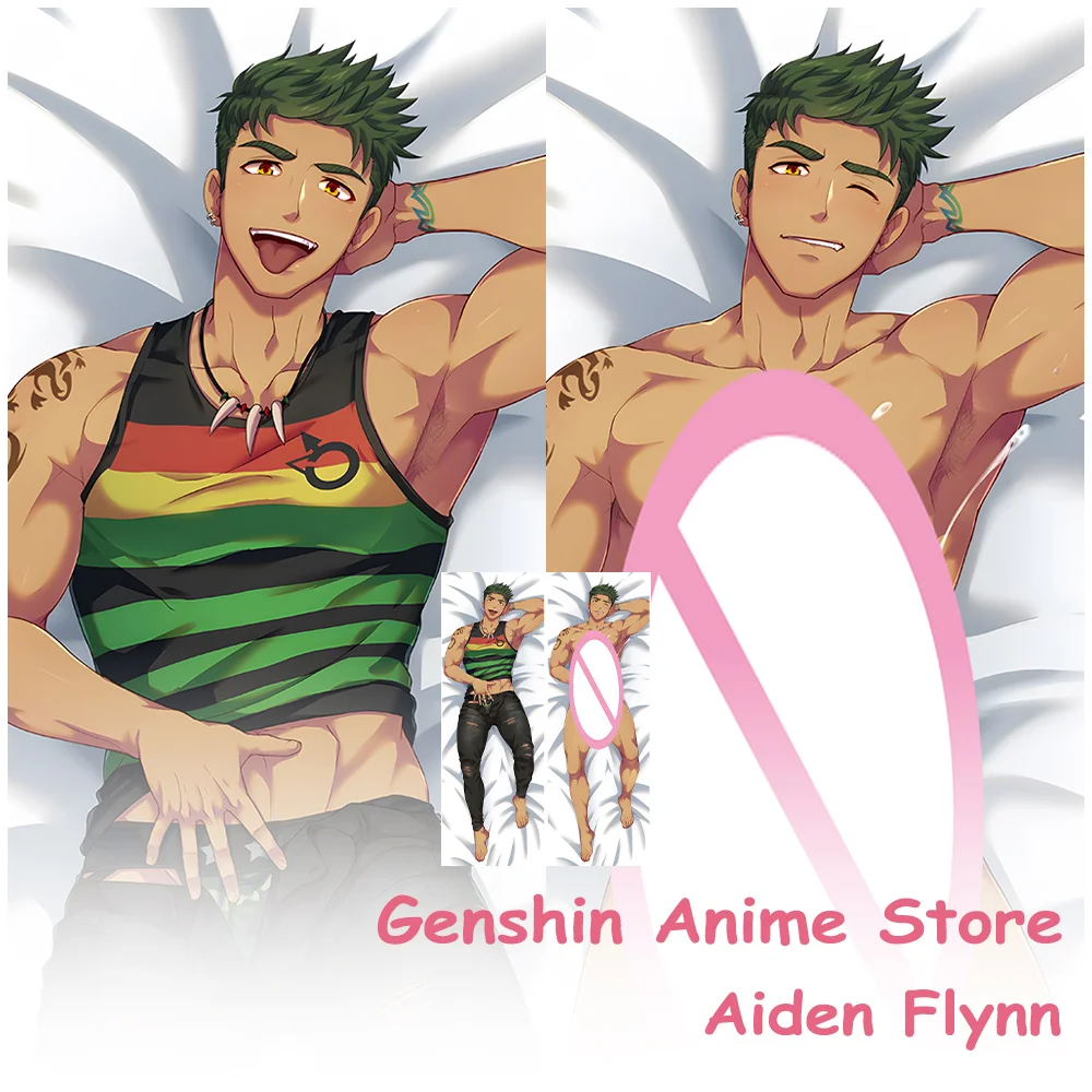 

Anime Camp Buddy Aiden Flynn Dakimakura Cover Pillowcase Otaku Sleeping Pillow Cushion Covers Hugging Body Cosplay Props 50x150