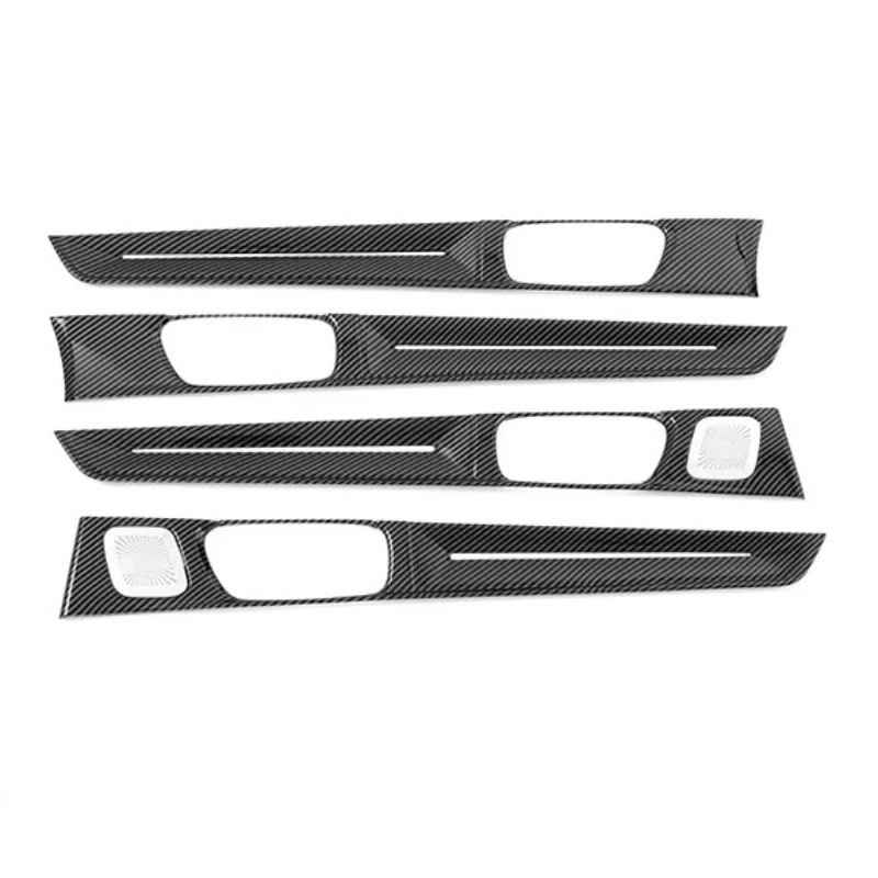 For Honda Civic 11th Gen 2022-2025 ABS Carbon Fiber Car Inner Door Panel Cover Trim Car Accessories