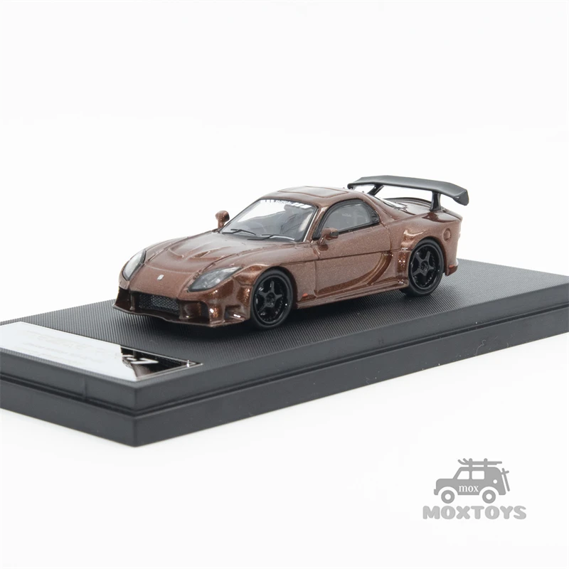 Mini Station 1:64 RX7 Veilside Metallic Brown/Black limited499 Diecast Model Car