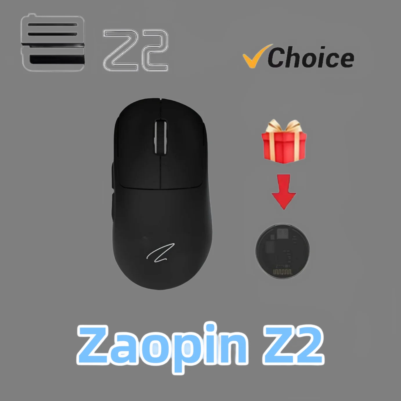 Zaopin Z2 Wireless Mouse 4K PAW3395 Sensor Nordic 52840 Chip Three Mode FPS Gaming Mouse 65g Ergonomics Bluetooth Pc Gamer Gifts