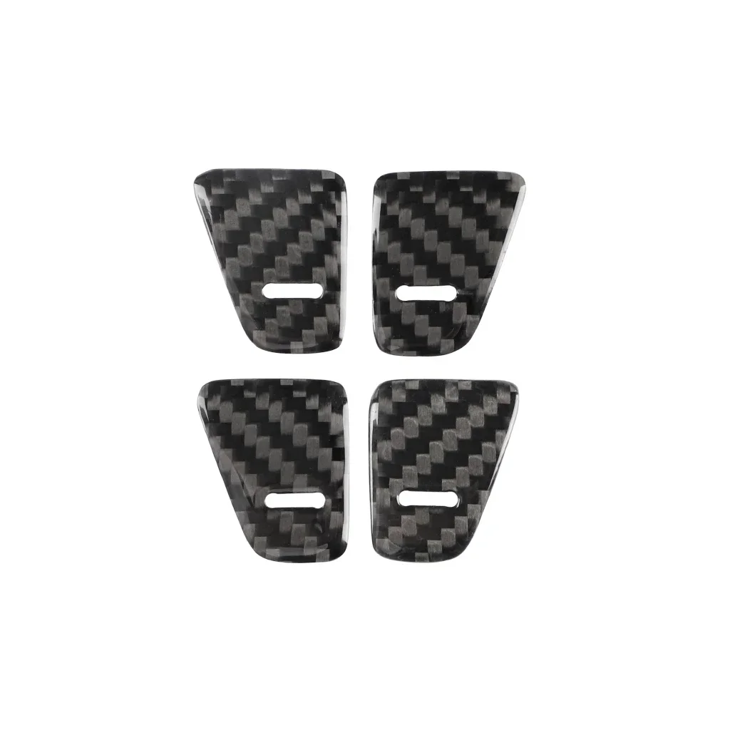 Real Carbon Fiber for Tesla Model 3 Y Window Door Pull Handle Lift Switch Button Frame Cover Trim Sticker Panel 14Pcs 2017-2023