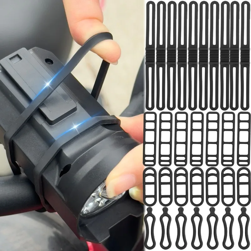 

Силиконовые ленты для крепления велосипеда, резиновые ремни для велосипедных фонарей, крепление для фар мотоцикла, задний фонарь, универсальный противоскользящий ремень